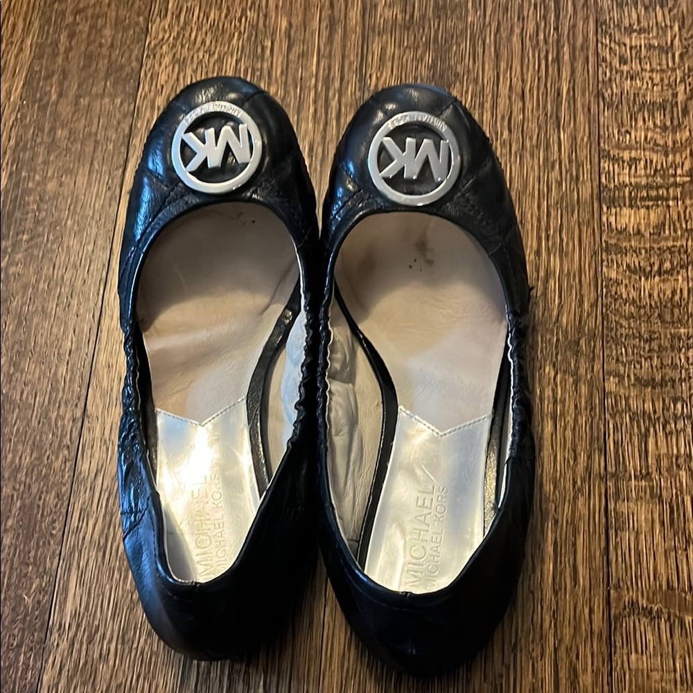 Michael Kors Black Ballet Flats